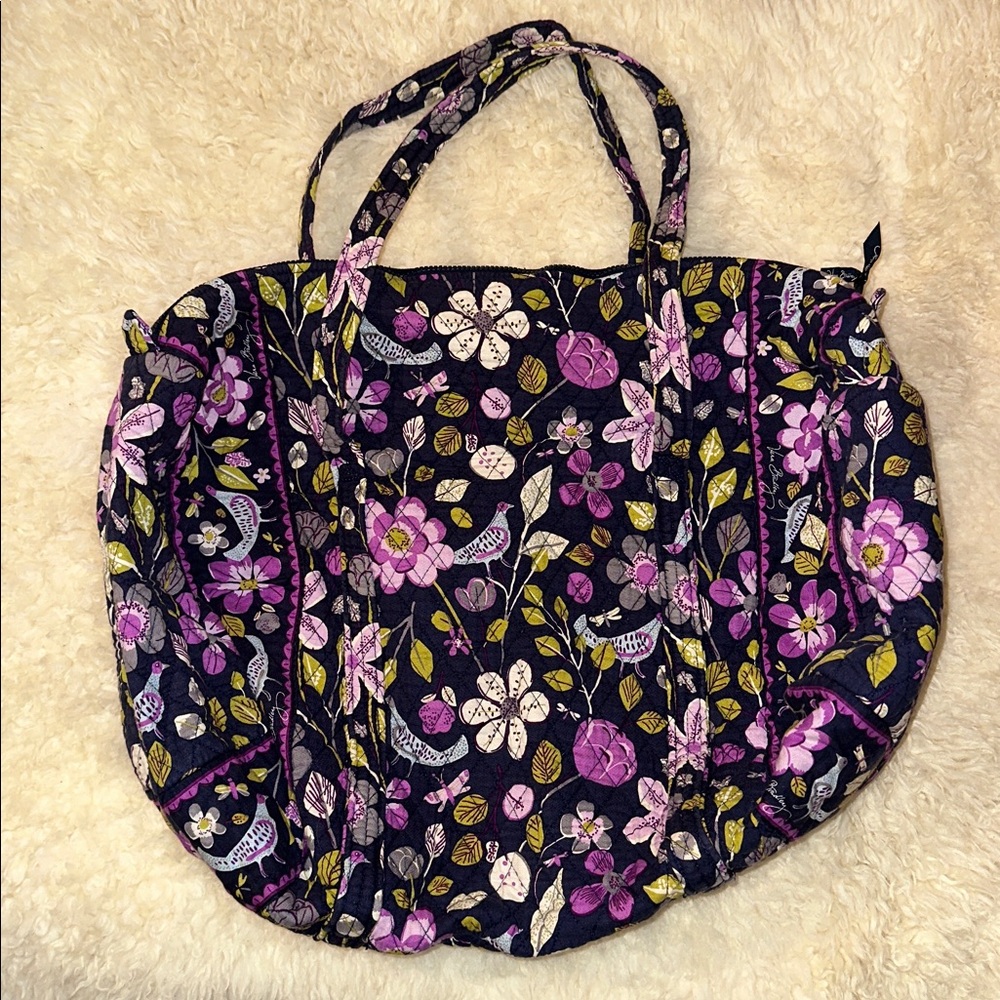Vera Bradley large duffle in pattern, floral nightingale